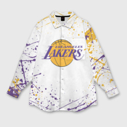 Мужская рубашка oversize 3D LA Lakers