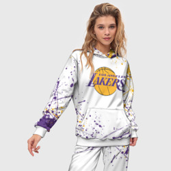 Женский костюм с толстовкой 3D LA Lakers - фото 2
