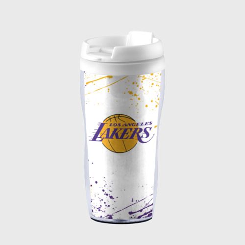 Термокружка-непроливайка LA Lakers, цвет белый