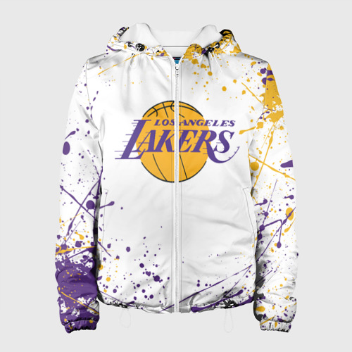 Женская куртка 3D LA Lakers, цвет белый