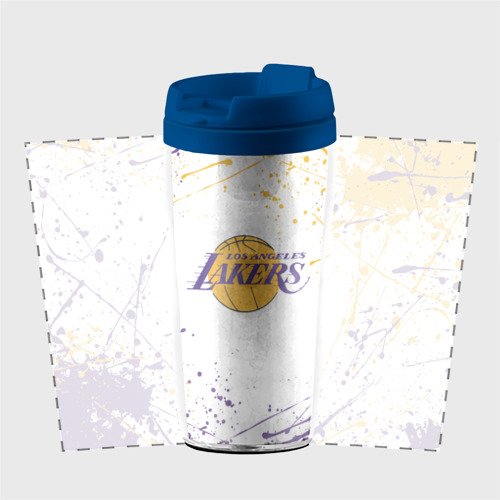 Термокружка-непроливайка LA Lakers, цвет синий - фото 2
