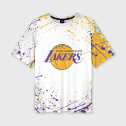 Женская футболка oversize 3D LA Lakers