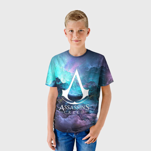Детская футболка 3D с принтом ASSASSIN`S CREED, фото на моделе #1