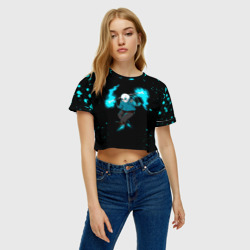 Женская футболка Crop-top 3D Undertale - фото 2