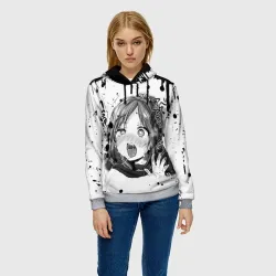Женская толстовка 3D Аниме Ахегао - фото 2