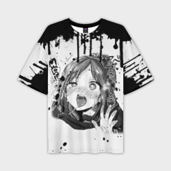 Мужская футболка oversize 3D Аниме Ахегао