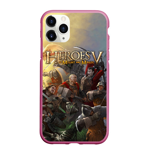 Чехол для iPhone 11 Pro Max матовый Heroes of Might and Magic, цвет малиновый