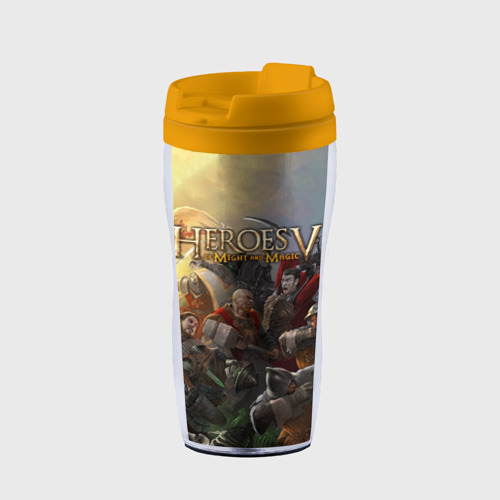 Термокружка-непроливайка Heroes of Might and Magic, цвет желтый