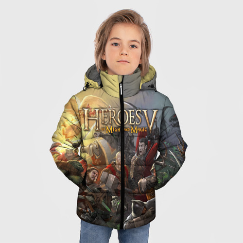 Зимняя куртка для мальчиков 3D Heroes of Might and Magic, цвет светло-серый - фото 3