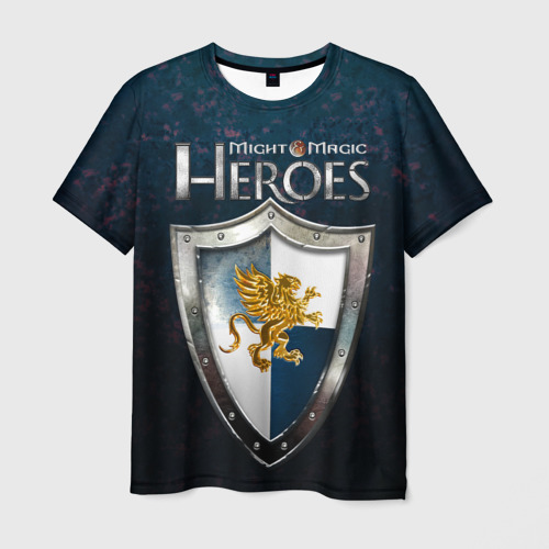 Мужская футболка с принтом Heroes of Might and Magic, вид спереди №1