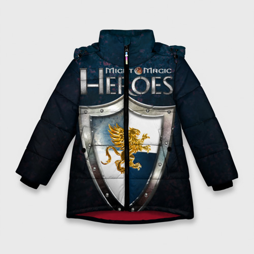 Зимняя куртка для девочек 3D Heroes of Might and Magic, цвет красный