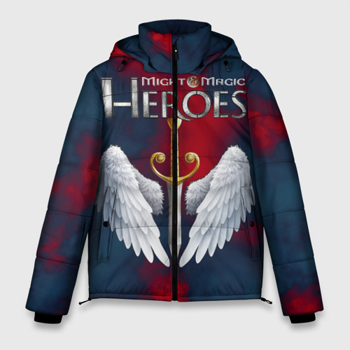 Мужская зимняя куртка 3D с принтом Heroes of Might and Magic, вид спереди #2