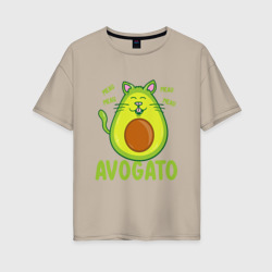 Женская футболка хлопок Oversize Avogato