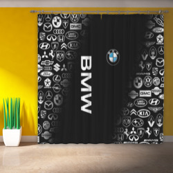 Фотошторы с принтом BMW БМВ для любого человека, вид спереди №3. Цвет основы: габардин