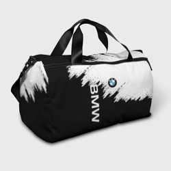 Сумка спортивная 3D BMW лого на черно-белом