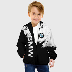 Детская куртка 3D BMW лого на черно-белом - фото 2