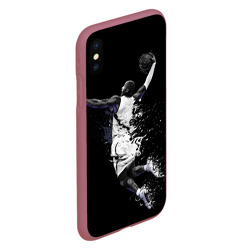 Чехол для iPhone XS Max матовый Kobe Bryant fly - фото 2