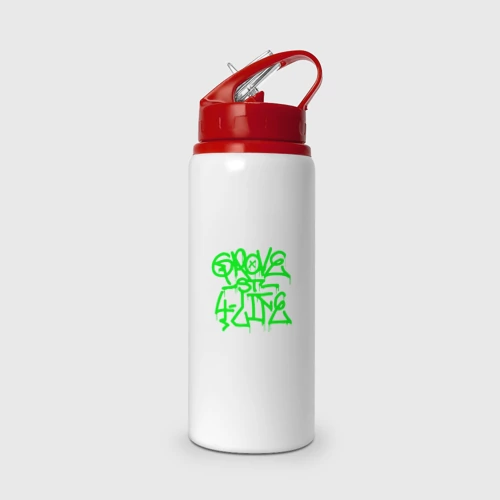 Бутылка для воды с трубочкой Grove Street 4 life