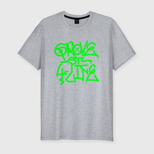 Мужская футболка хлопок Slim Grove Street 4 life