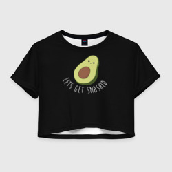 Женская футболка Crop-top 3D Авокадо