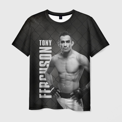 Мужская футболка с принтом Tony Ferguson, вид спереди №1