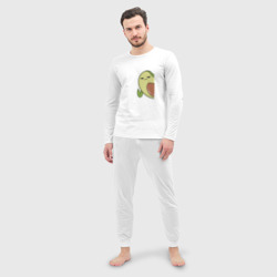 Мужская пижама с лонгсливом хлопок Авокадо - фото 2