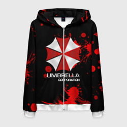 Мужская толстовка 3D на молнии Umbrella Corp