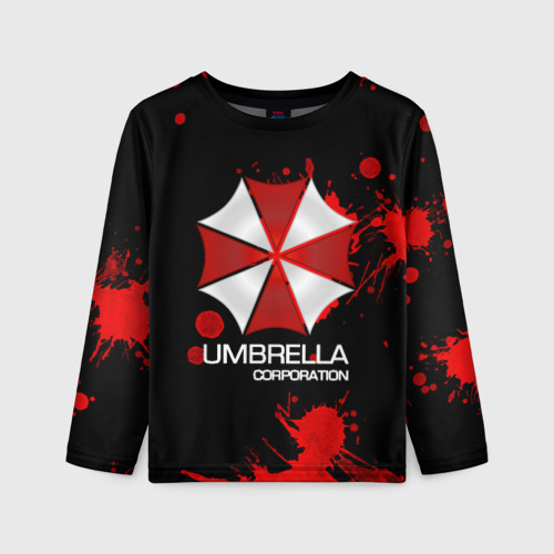 Детский лонгслив 3D Umbrella Corp, цвет 3D печать