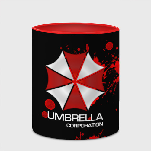 Кружка с полной запечаткой Umbrella Corp, цвет белый + красный - фото 4