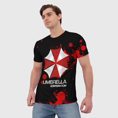 Мужская футболка 3D Umbrella Corp, цвет 3D печать - фото 3