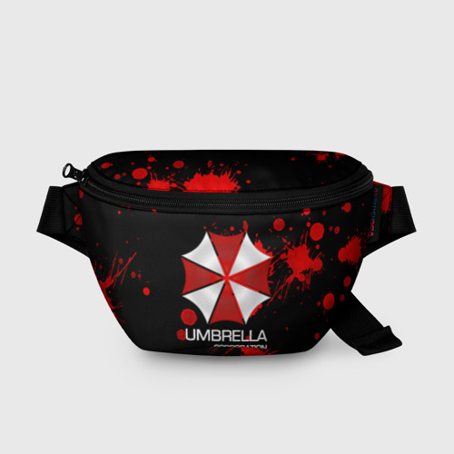 Поясная сумка 3D с принтом UMBRELLA CORP, вид спереди #2