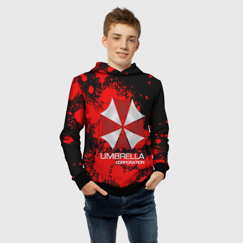 Детская толстовка 3D Umbrella Corp, цвет черный - фото 6