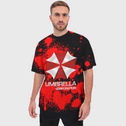 Мужская футболка oversize 3D Umbrella Corp - фото 2