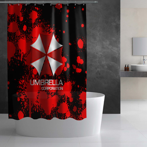 Штора 3D для ванной Umbrella Corp - фото 3