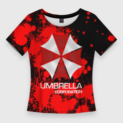 Женская футболка 3D Slim Umbrella Corp