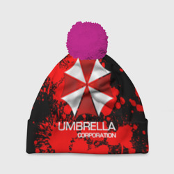 Шапка 3D c помпоном Umbrella Corp