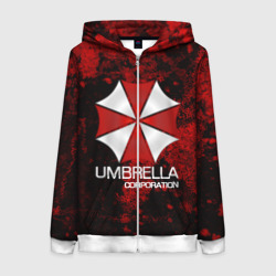 Женская толстовка 3D на молнии Umbrella Corp