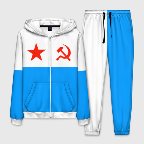 Мужской костюм 3D ВМФ СССР, цвет белый