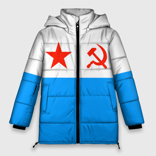 Женская зимняя куртка Oversize ВМФ СССР, цвет черный