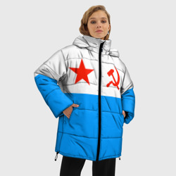 Женская зимняя куртка Oversize ВМФ СССР - фото 2