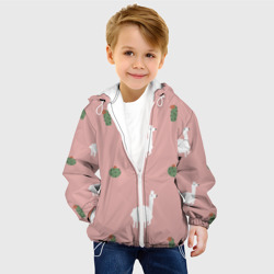 Детская куртка 3D Лама и кактусы - фото 2