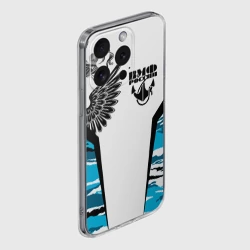 Чехол для iPhone 15 Pro силиконовый с защитой камеры ВМФ России камуфляж - фото 2