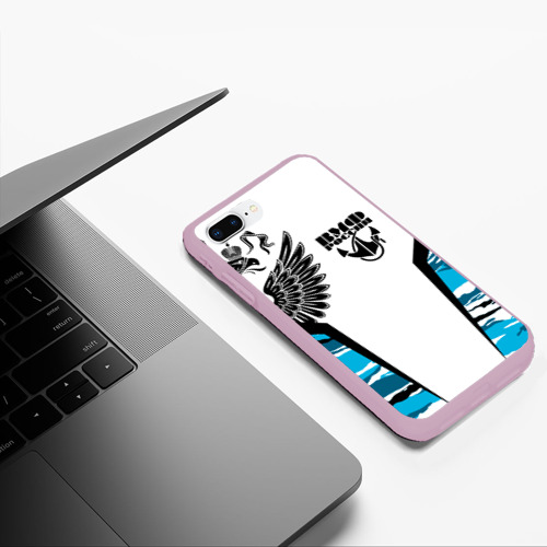 Чехол для iPhone 7Plus/8 Plus матовый ВМФ России камуфляж, цвет розовый - фото 5