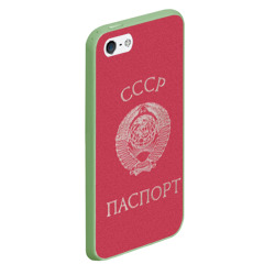 Чехол для iPhone 5/5S матовый Документ паспорт Советского Союза - фото 2