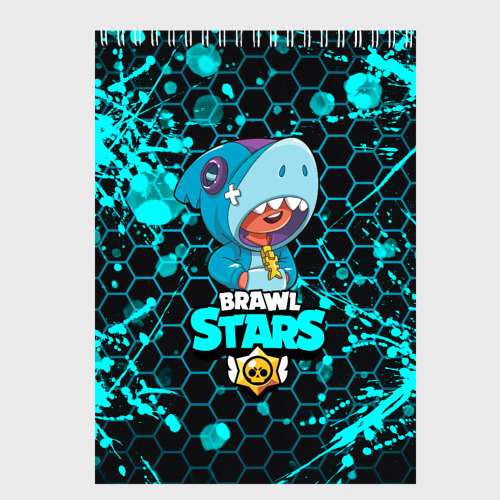 Скетчбук Brawl Stars Leon, цвет белый