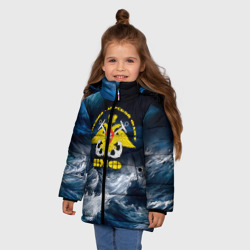 Зимняя куртка для девочек 3D Военно-морской флот - фото 2