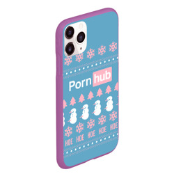 Чехол для iPhone 11 Pro Max матовый Pornhub - christmas sweater  - фото 2