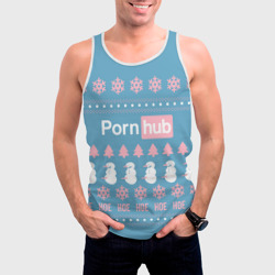 Мужская майка 3D Pornhub - christmas sweater  - фото 2