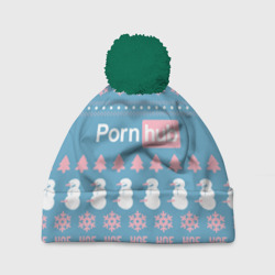 Шапка 3D c помпоном Pornhub - christmas sweater 