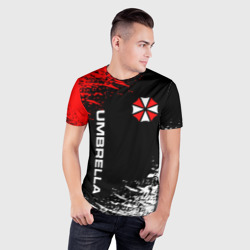 Мужская футболка 3D Slim Umbrella corporation - фото 2